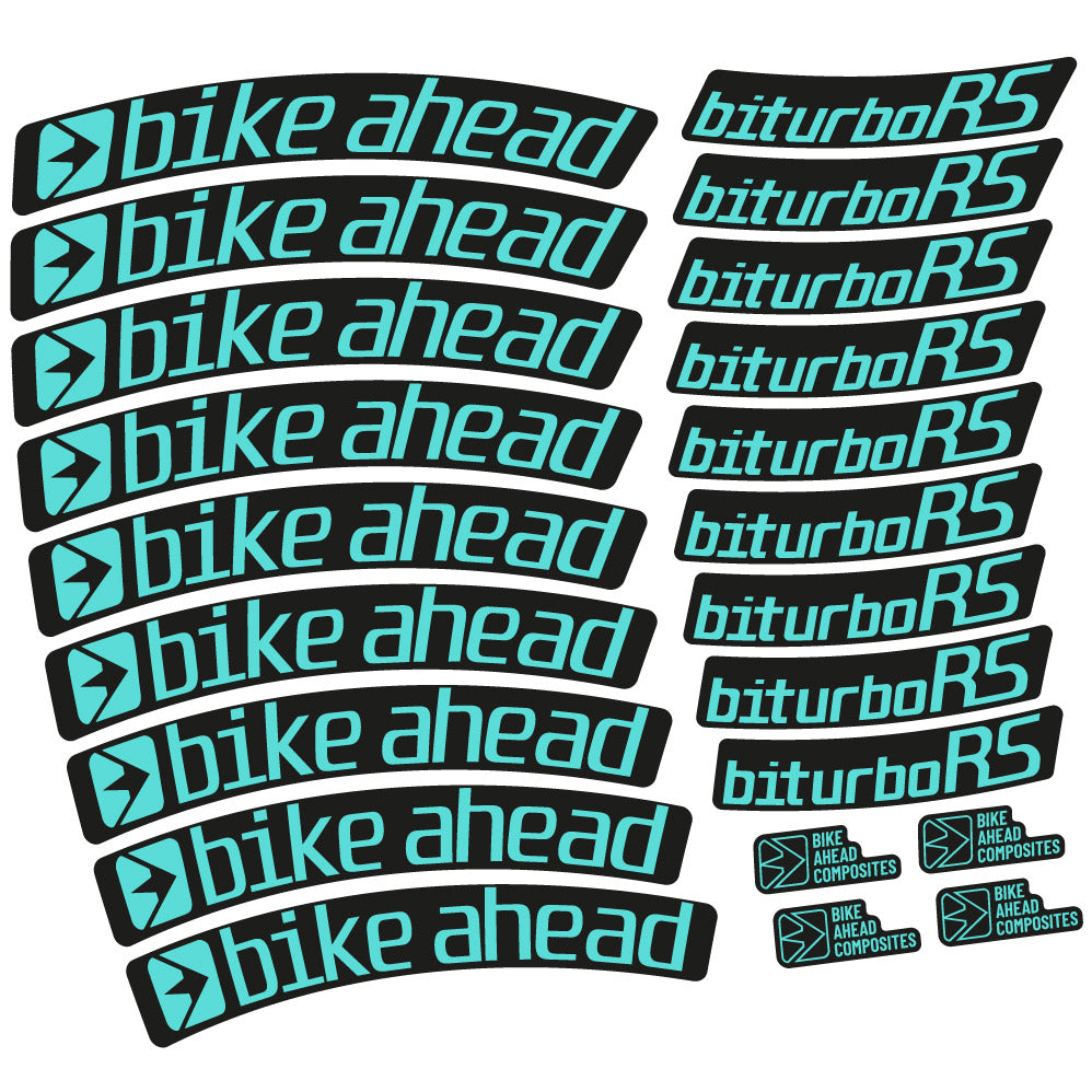 Decal Bike Ahead Biturbo RS 2017, MTB Wheel 29, bike sticker vinyl