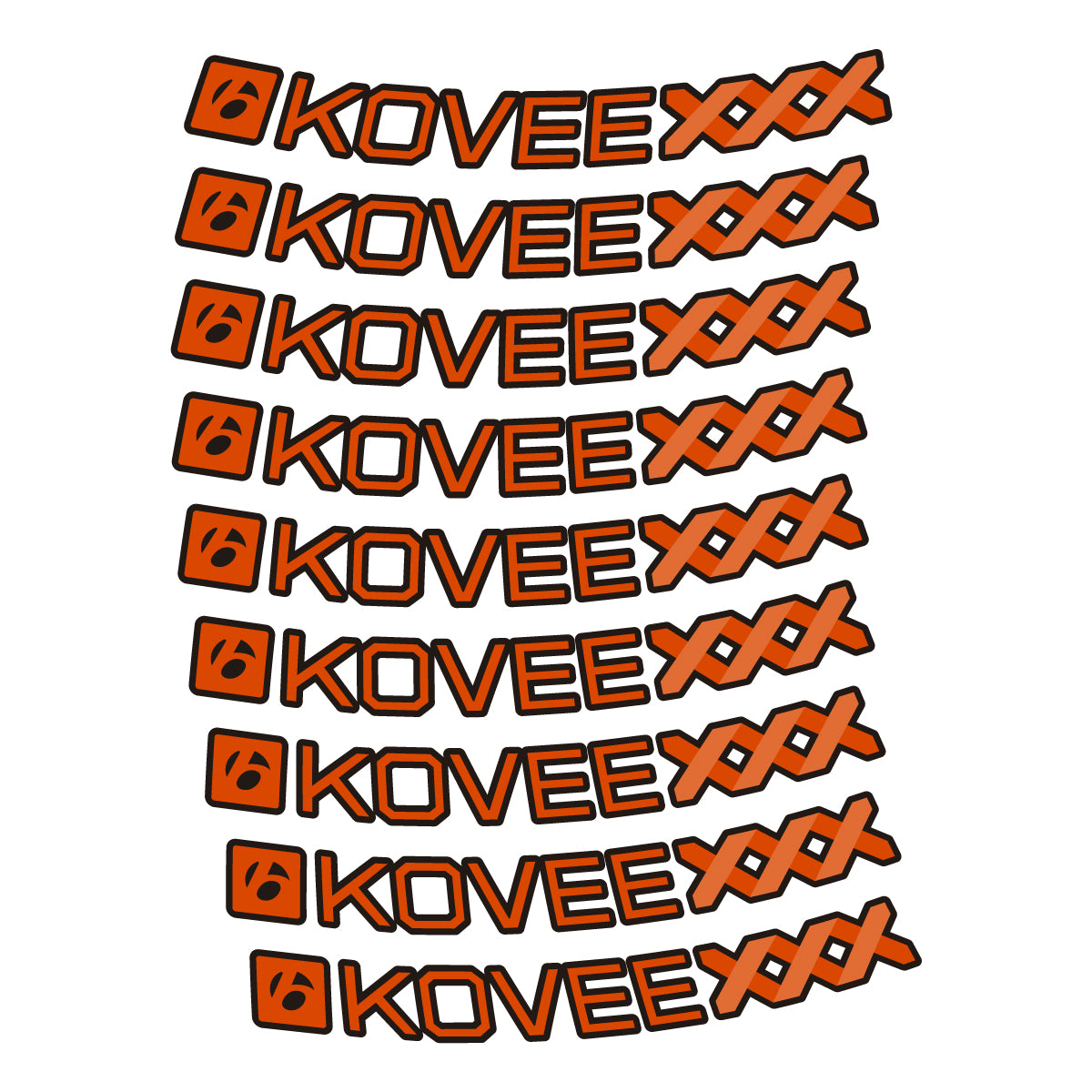 Clay decal for Bontrager Kovee XXX MTB wheel 29" – bike sticker vinyl