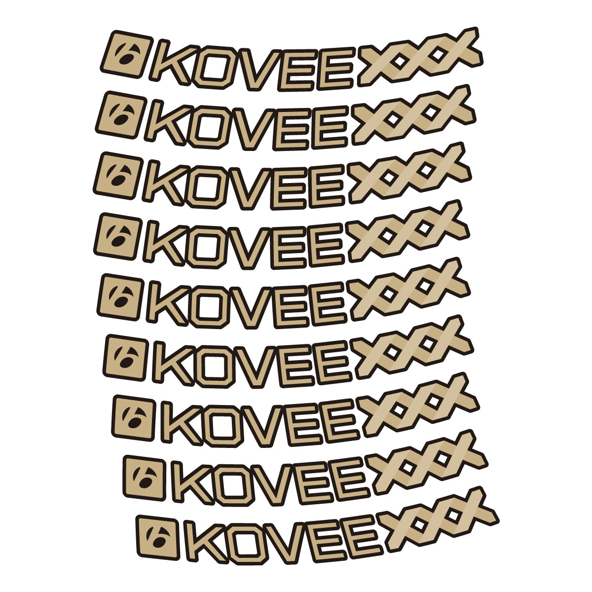 Sand decal for Bontrager Kovee XXX MTB wheel 29" – bike sticker vinyl