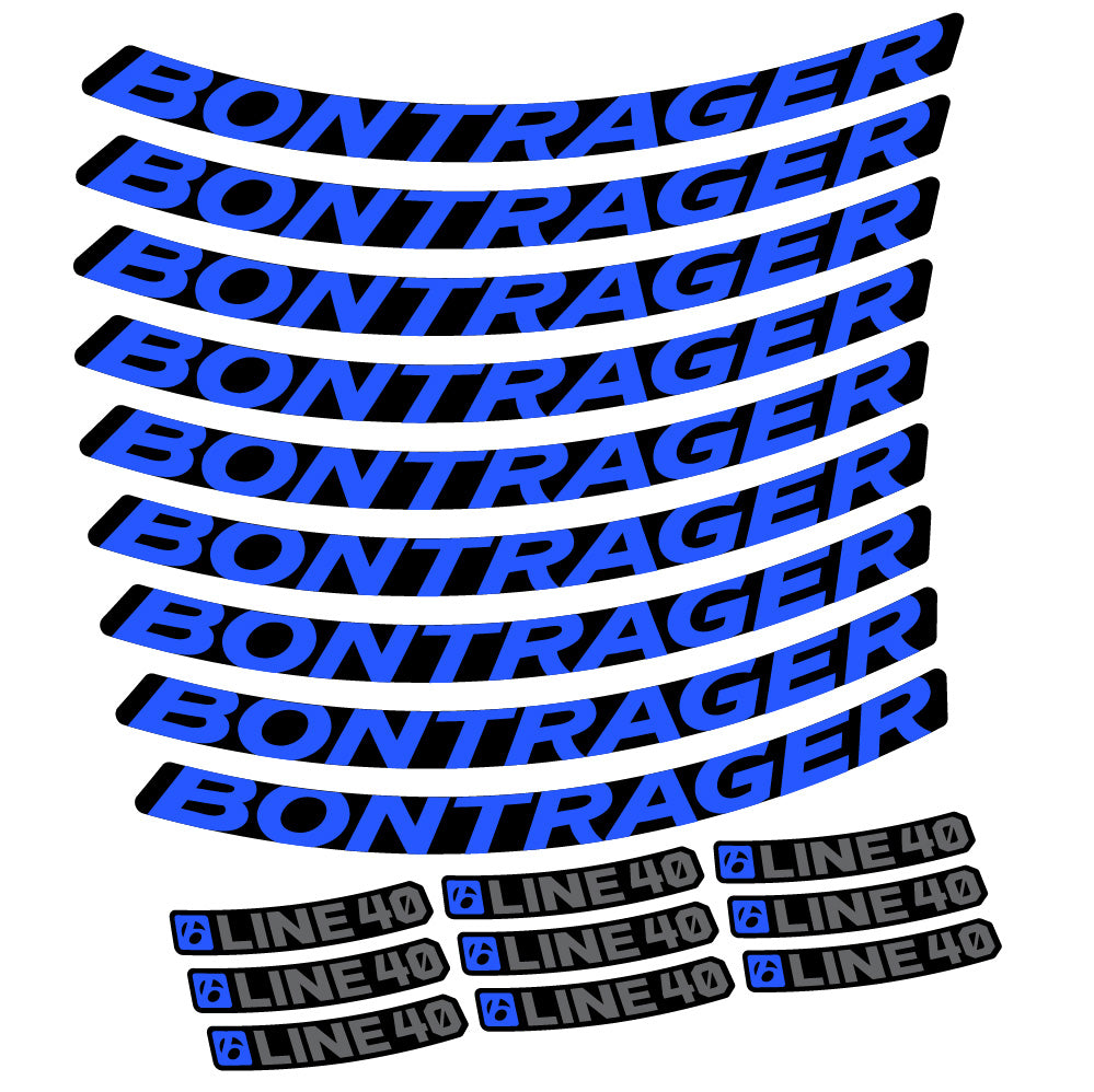Aufkleber Bontrager Line 40, MTB-Rad 29, Fahrradaufkleber Vinyl