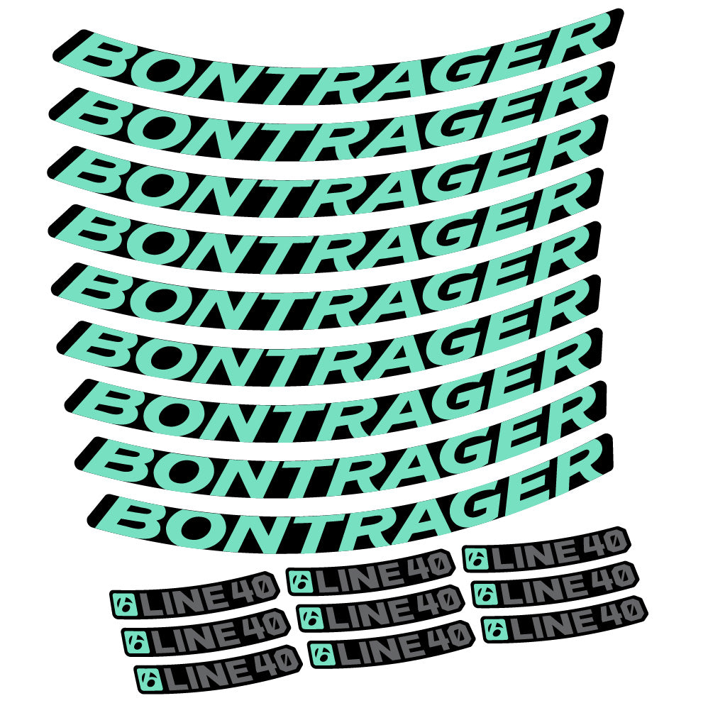 Aufkleber Bontrager Line 40, MTB-Rad 29, Fahrradaufkleber Vinyl