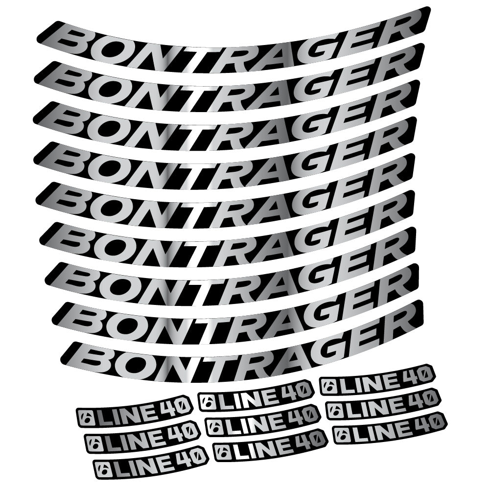 Aufkleber Bontrager Line 40, MTB-Rad 29, Fahrradaufkleber Vinyl