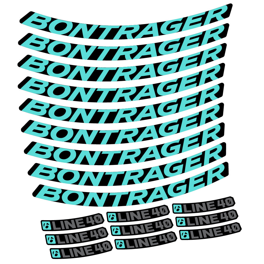 Aufkleber Bontrager Line 40, MTB-Rad 29, Fahrradaufkleber Vinyl