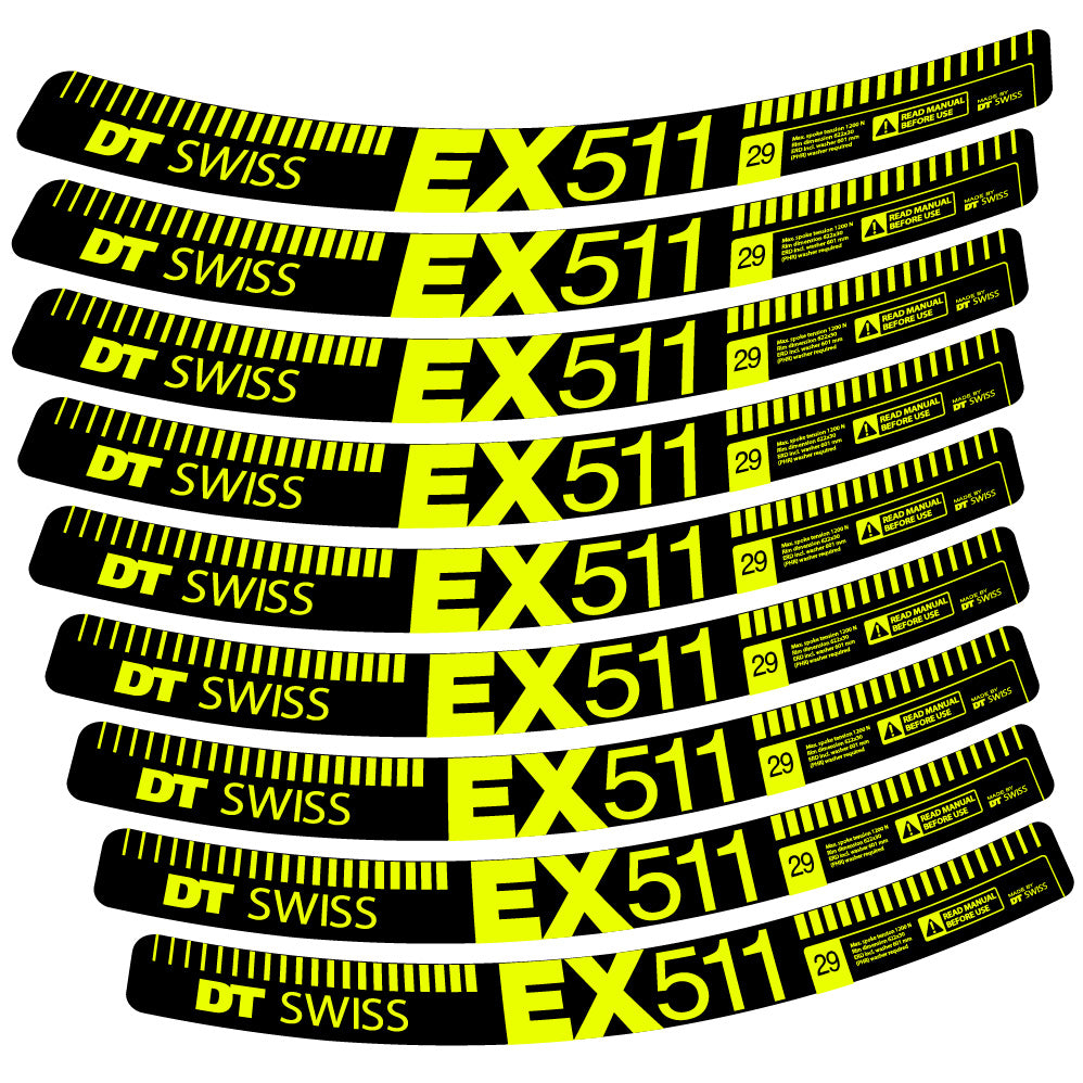 Decal DT Swiss EX 511, MTB Wheel 29, bike sticker vinyl