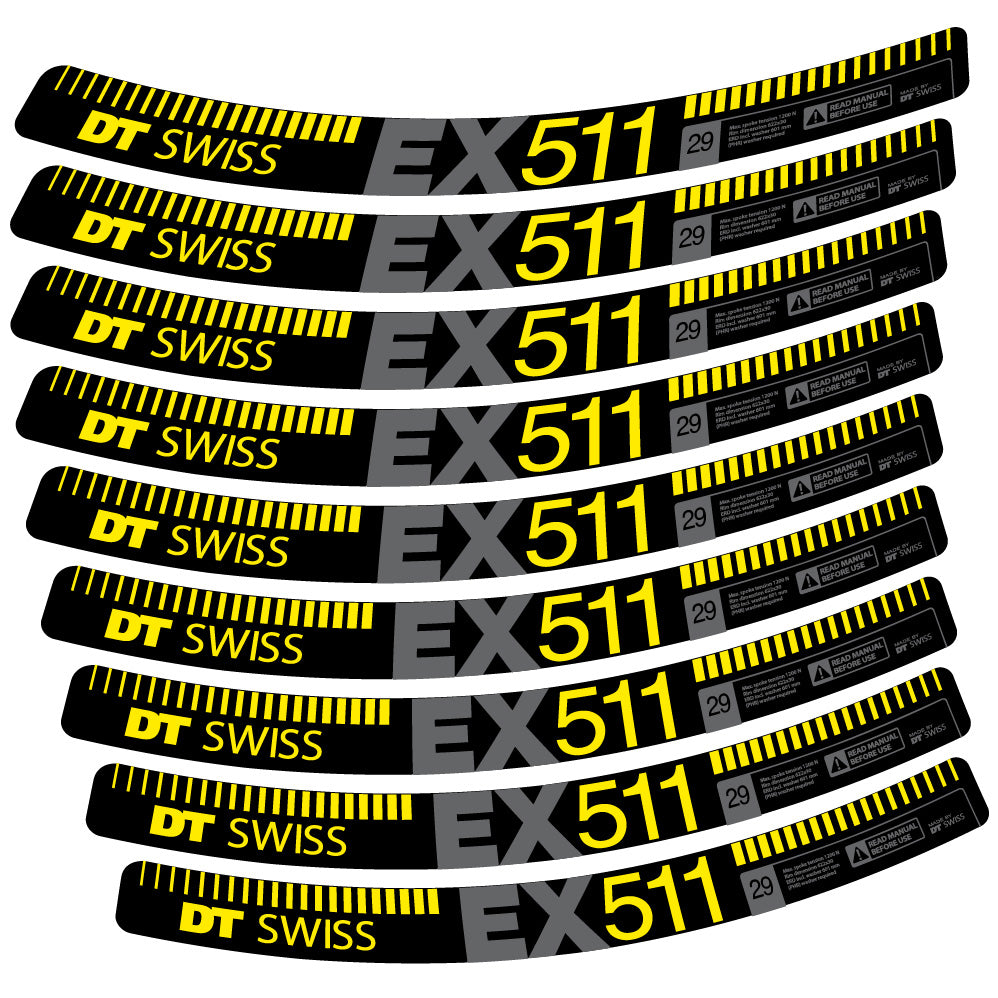 Decal DT Swiss EX 511, MTB Wheel 29, bike sticker vinyl