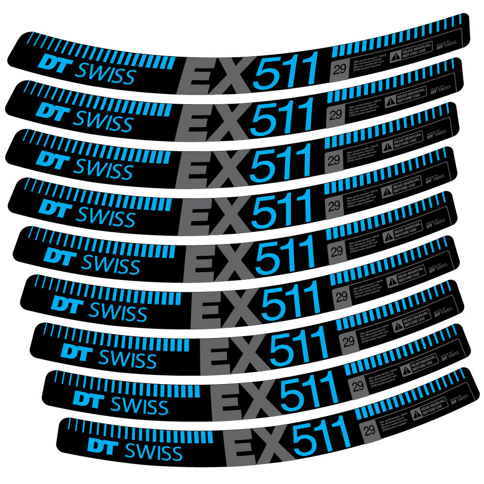 Decal DT Swiss EX 511, MTB Wheel 29, bike sticker vinyl