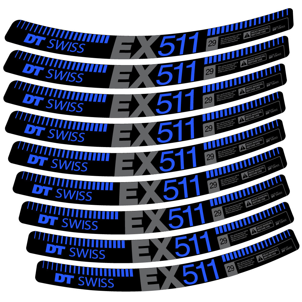 Decal DT Swiss EX 511, MTB Wheel 29, bike sticker vinyl
