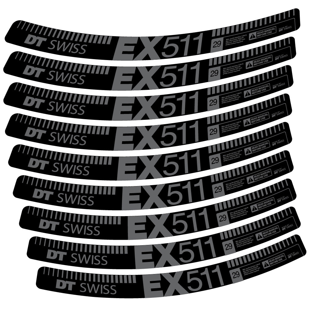 Decal DT Swiss EX 511, MTB Wheel 29, bike sticker vinyl