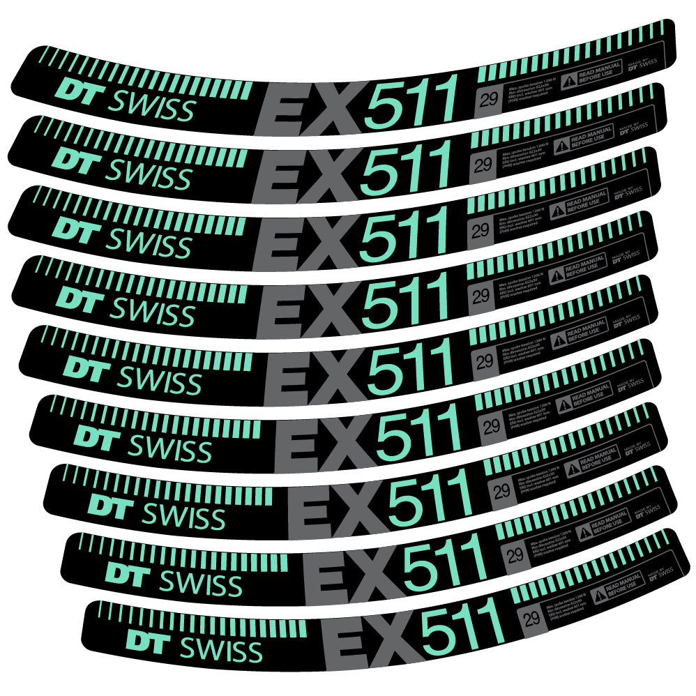Decal DT Swiss EX 511, MTB Wheel 29, bike sticker vinyl