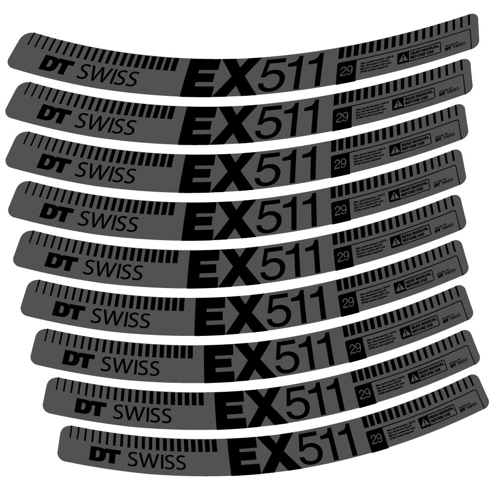 Decal DT Swiss EX 511, MTB Wheel 29, bike sticker vinyl