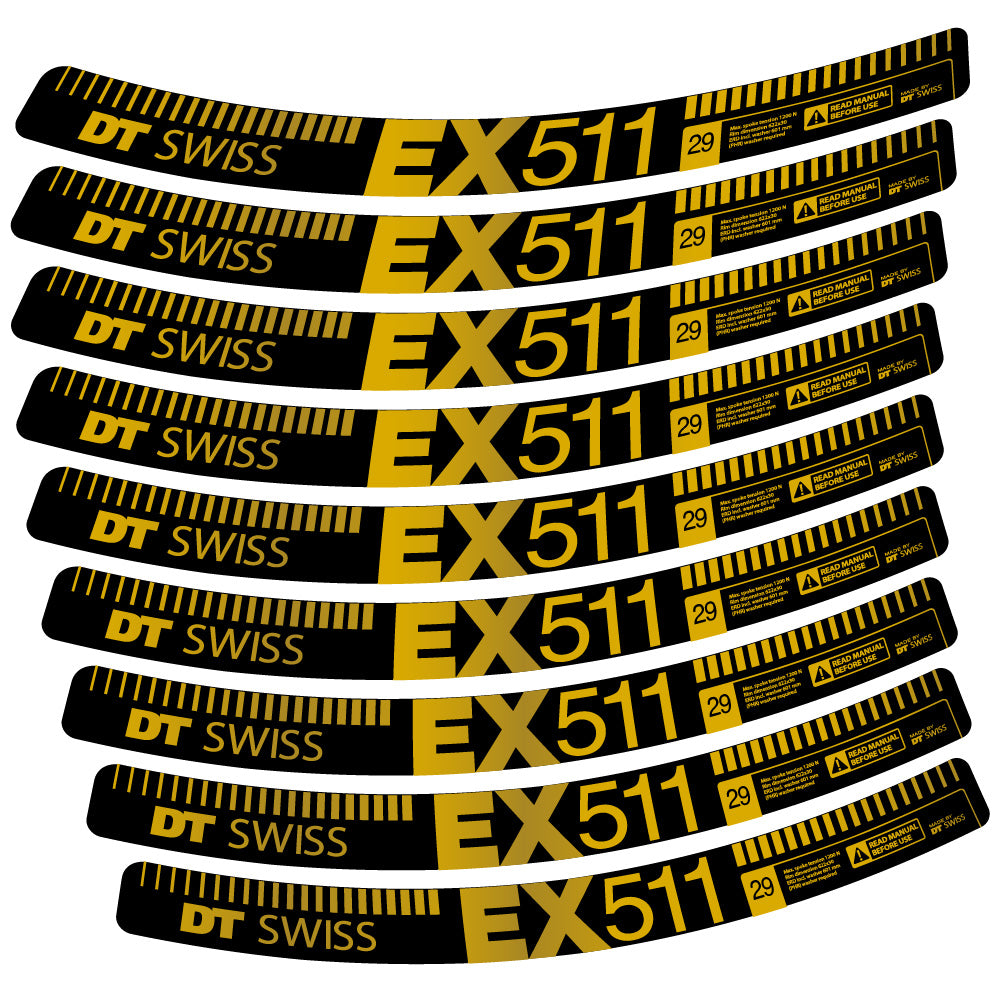 Decal DT Swiss EX 511, MTB Wheel 29, bike sticker vinyl