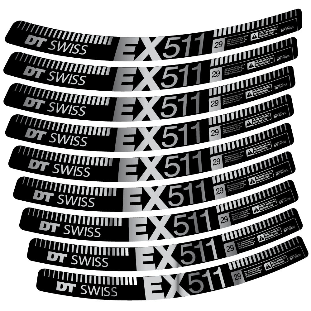 Decal DT Swiss EX 511, MTB Wheel 29, bike sticker vinyl