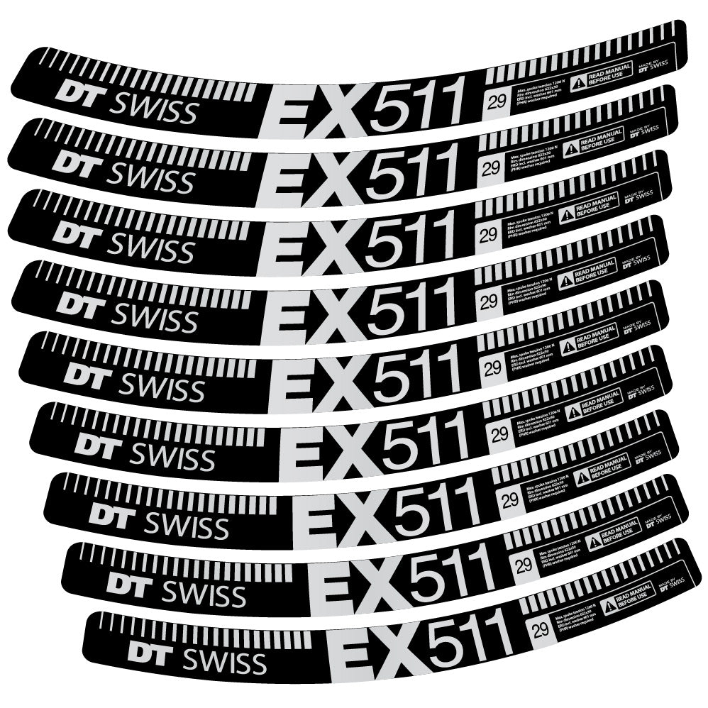 Decal DT Swiss EX 511, MTB Wheel 29, bike sticker vinyl