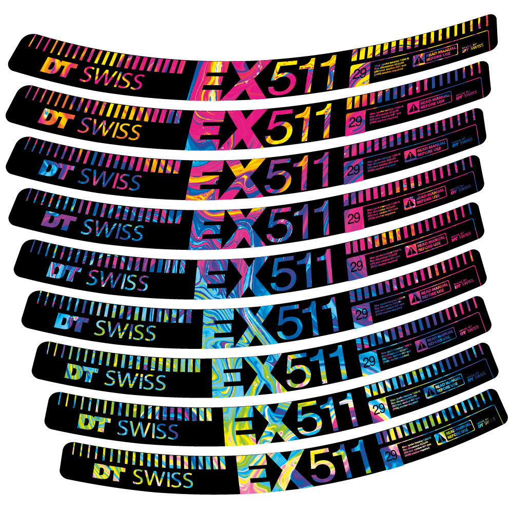 Decal DT Swiss EX 511, MTB Wheel 29, bike sticker vinyl