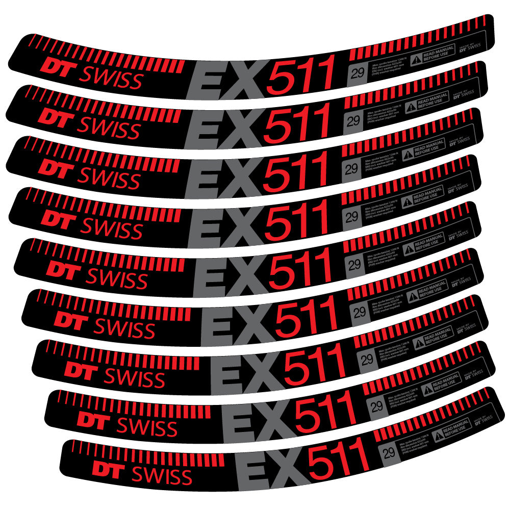 Decal DT Swiss EX 511, MTB Wheel 29, bike sticker vinyl