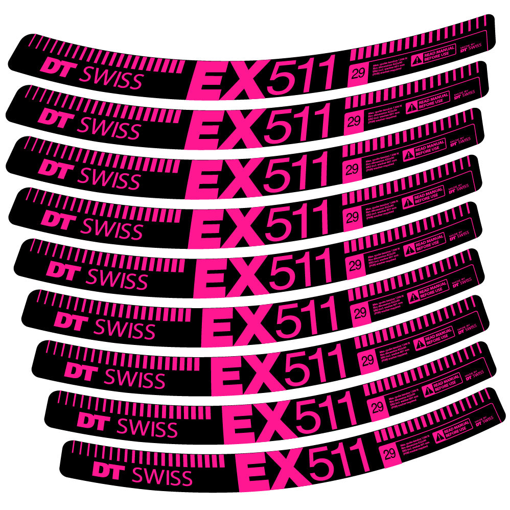 Decal DT Swiss EX 511, MTB Wheel 29, bike sticker vinyl