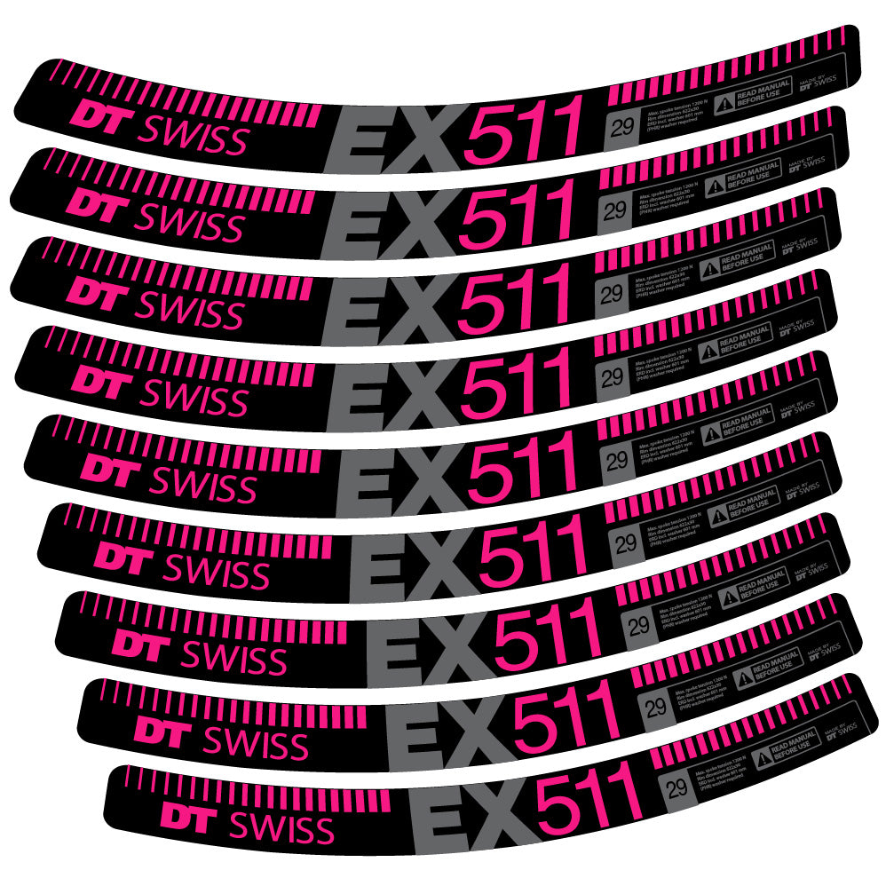 Decal DT Swiss EX 511, MTB Wheel 29, bike sticker vinyl