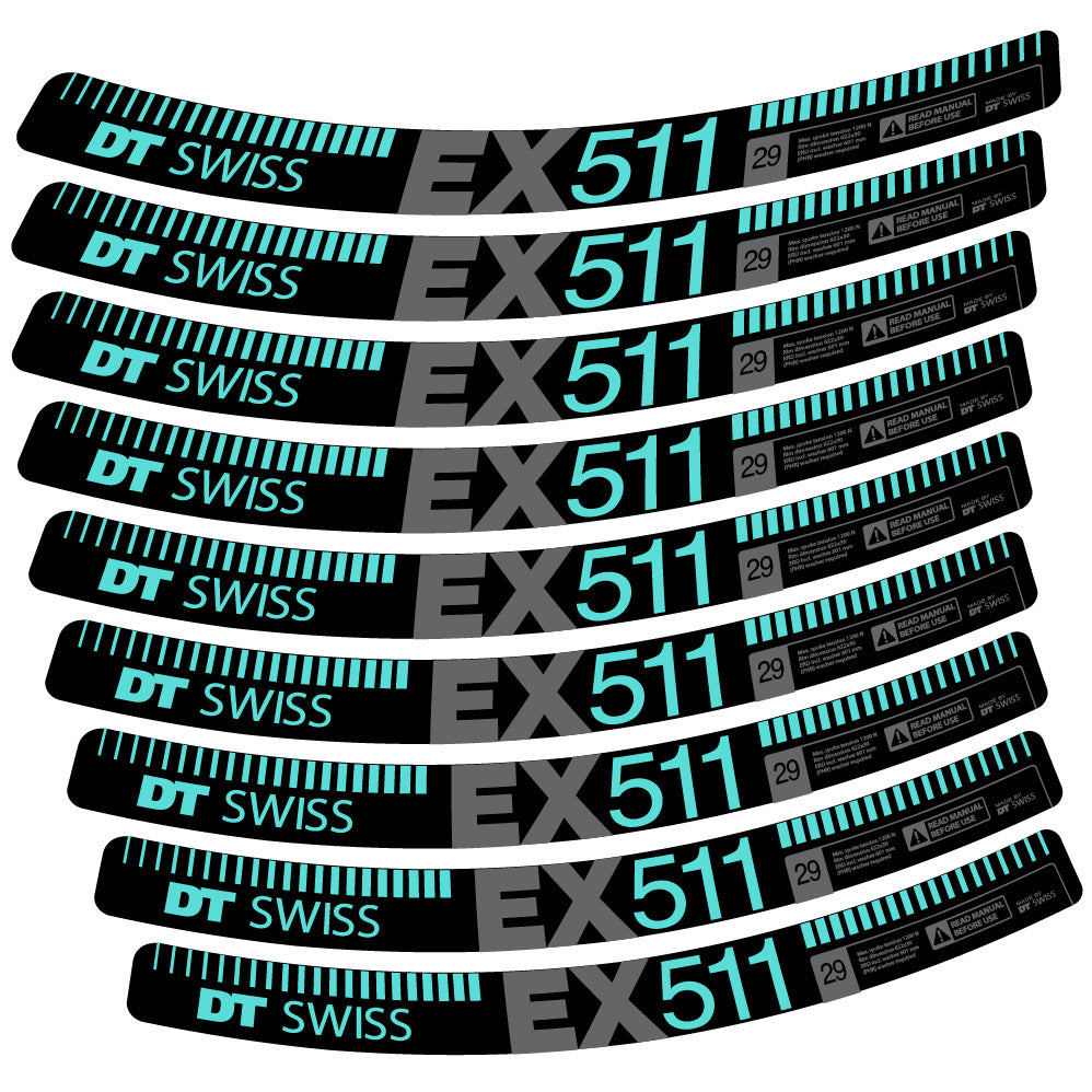 Decal DT Swiss EX 511, MTB Wheel 29, bike sticker vinyl