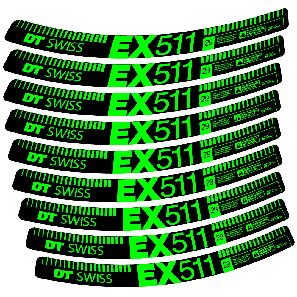Decal DT Swiss EX 511, MTB Wheel 29, bike sticker vinyl