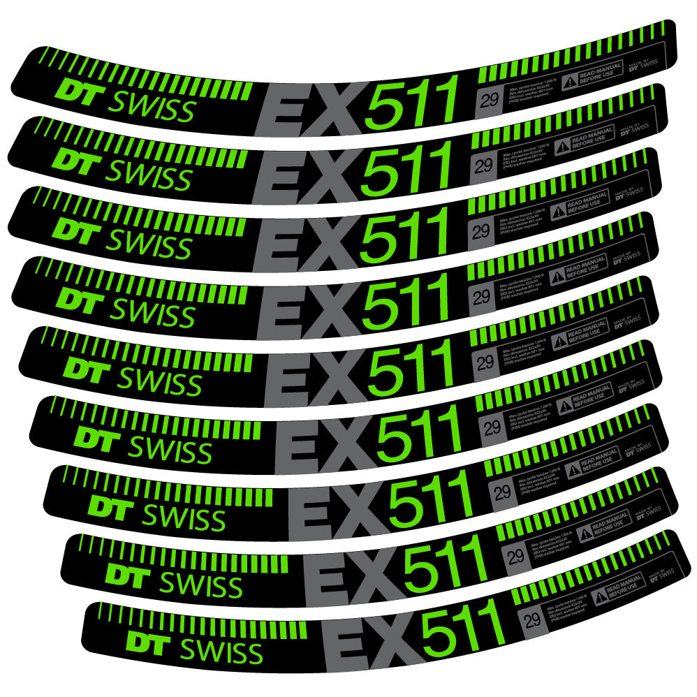 Decal DT Swiss EX 511, MTB Wheel 29, bike sticker vinyl