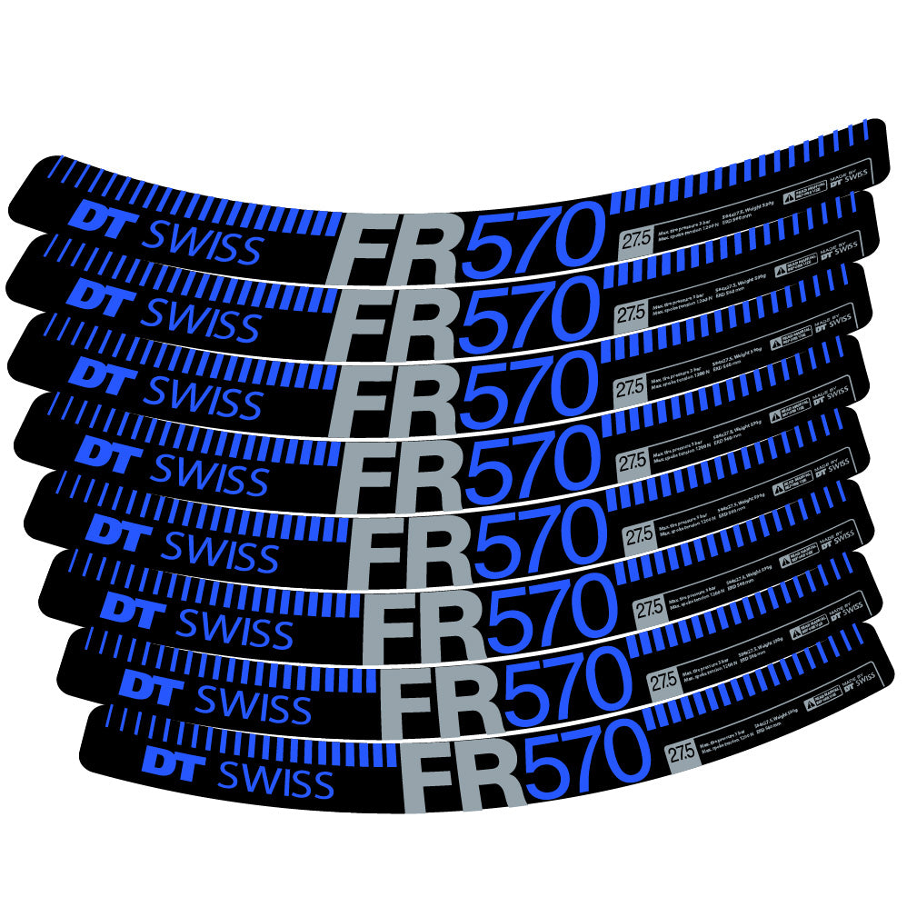 Aufkleber DT Swiss FR 570, MTB-Rad 29, Fahrradaufkleber Vinyl