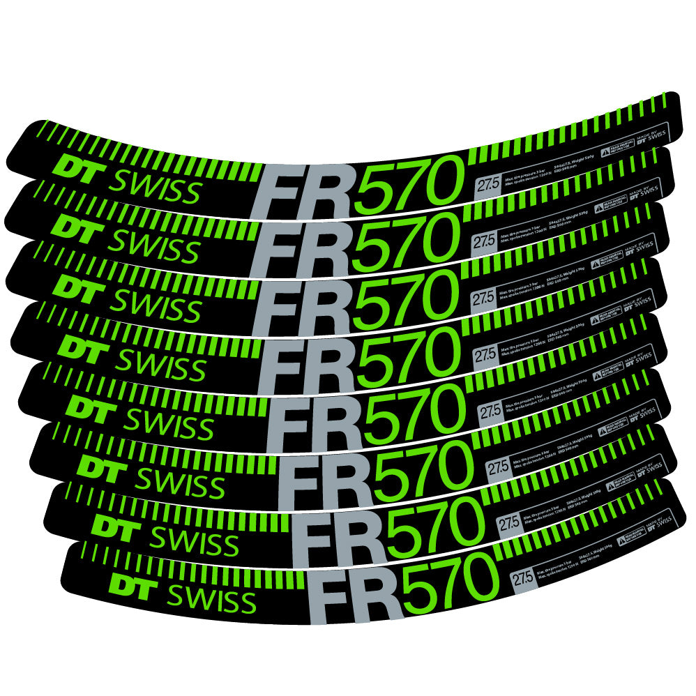 Aufkleber DT Swiss FR 570, MTB-Rad 29, Fahrradaufkleber Vinyl