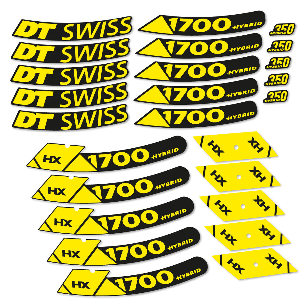 Aufkleber DT Swiss Hybrid HX 1700 Spline 29, MTB-Rad 29, Fahrradaufkleber Vinyl