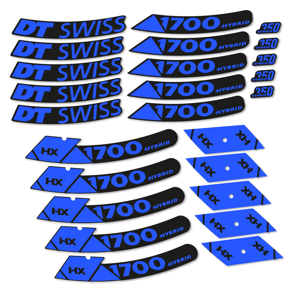 Aufkleber DT Swiss Hybrid HX 1700 Spline 29, MTB-Rad 29, Fahrradaufkleber Vinyl