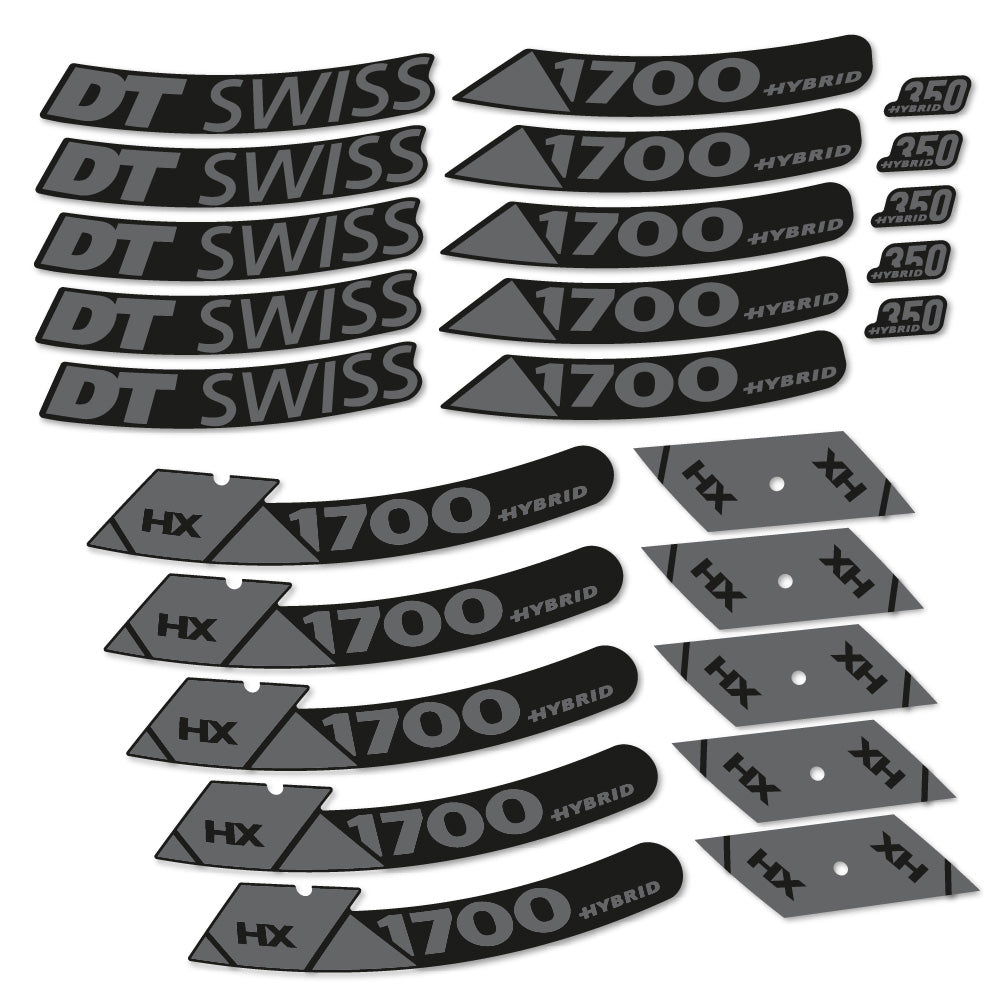 Aufkleber DT Swiss Hybrid HX 1700 Spline 29, MTB-Rad 29, Fahrradaufkleber Vinyl