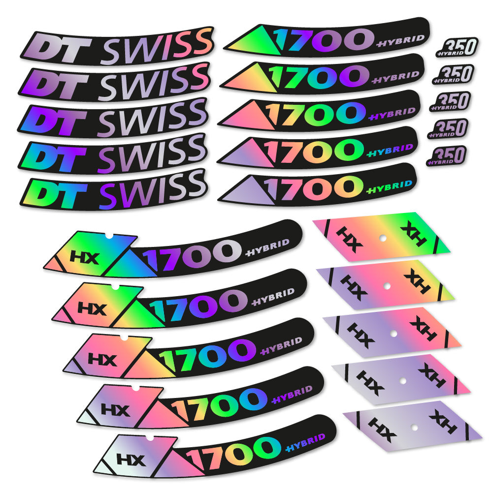 Aufkleber DT Swiss Hybrid HX 1700 Spline 29, MTB-Rad 29, Fahrradaufkleber Vinyl