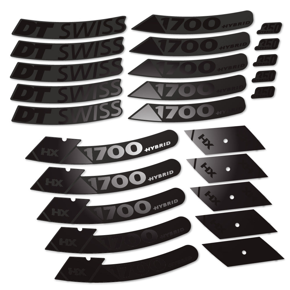 Aufkleber DT Swiss Hybrid HX 1700 Spline 29, MTB-Rad 29, Fahrradaufkleber Vinyl