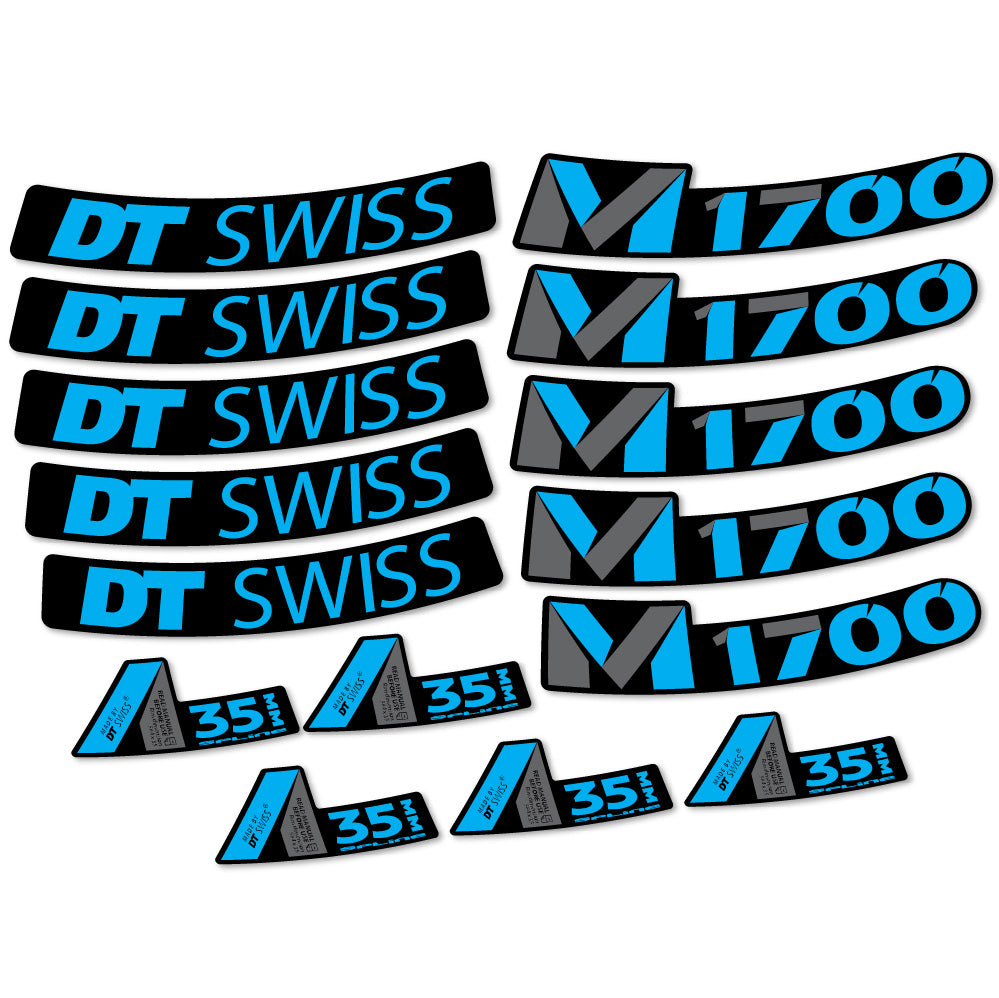 Aufkleber DT Swiss M1700 35mm, MTB-Rad 29, Fahrradaufkleber Vinyl