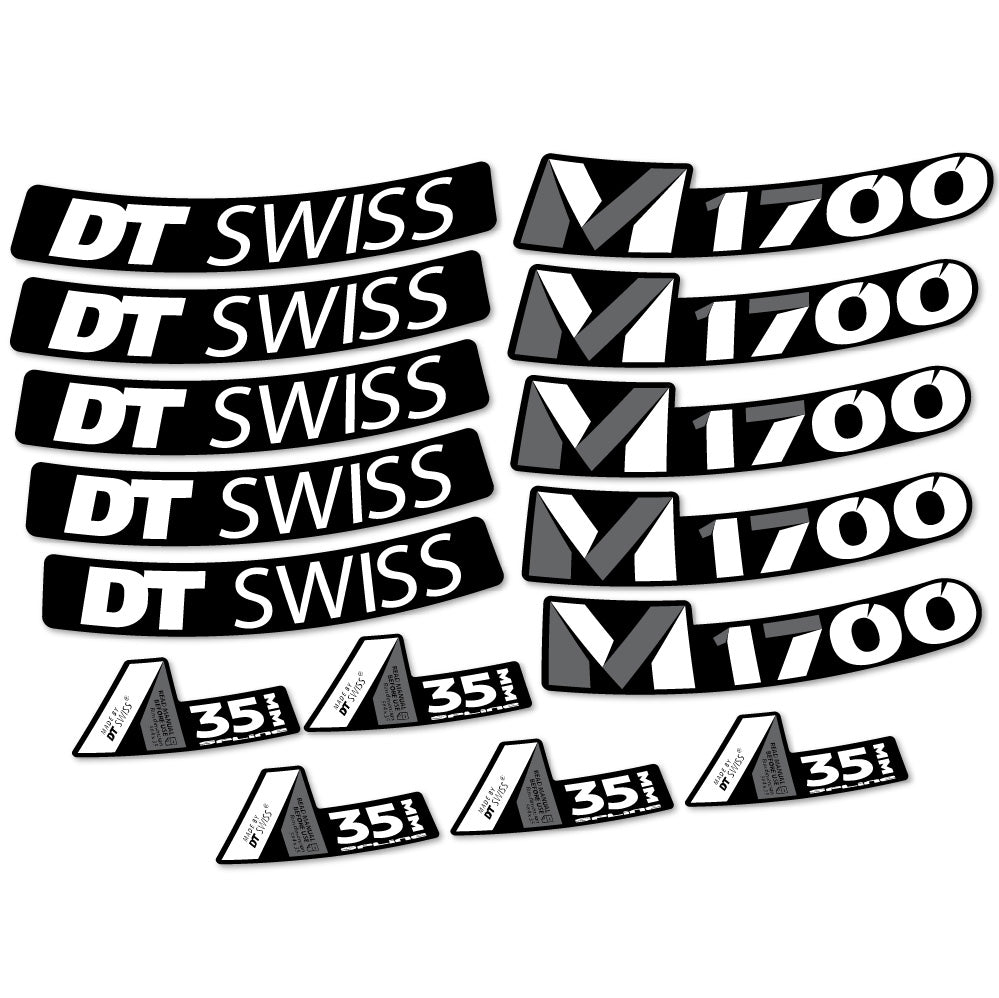 Aufkleber DT Swiss M1700 35mm, MTB-Rad 29, Fahrradaufkleber Vinyl
