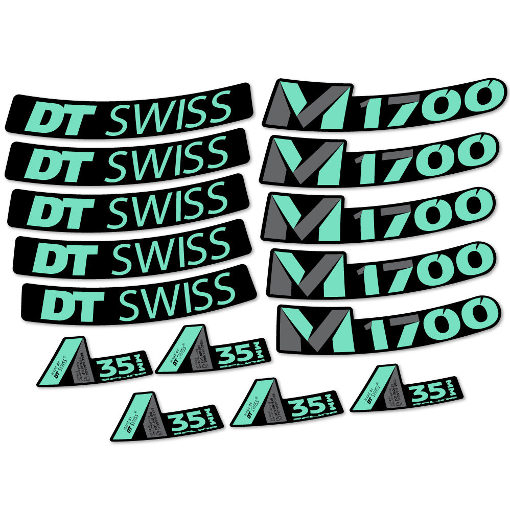 Aufkleber DT Swiss M1700 35mm, MTB-Rad 29, Fahrradaufkleber Vinyl