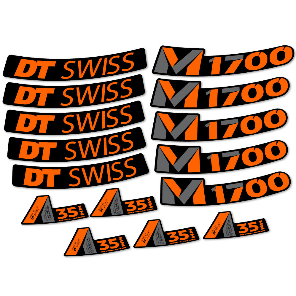 Aufkleber DT Swiss M1700 35mm, MTB-Rad 29, Fahrradaufkleber Vinyl