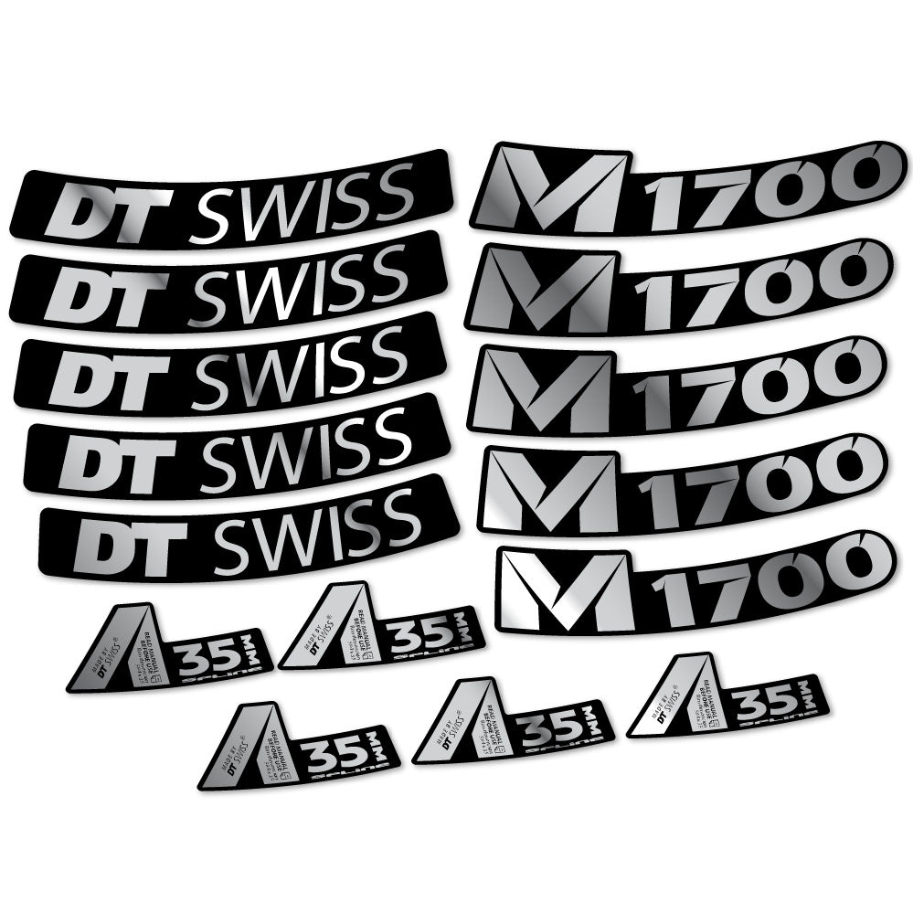 Aufkleber DT Swiss M1700 35mm, MTB-Rad 29, Fahrradaufkleber Vinyl
