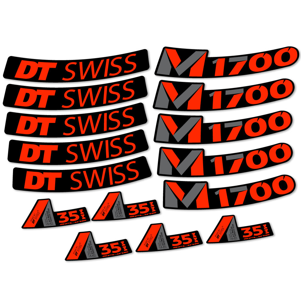 Aufkleber DT Swiss M1700 35mm, MTB-Rad 29, Fahrradaufkleber Vinyl