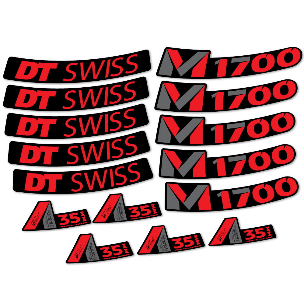 Aufkleber DT Swiss M1700 35mm, MTB-Rad 29, Fahrradaufkleber Vinyl