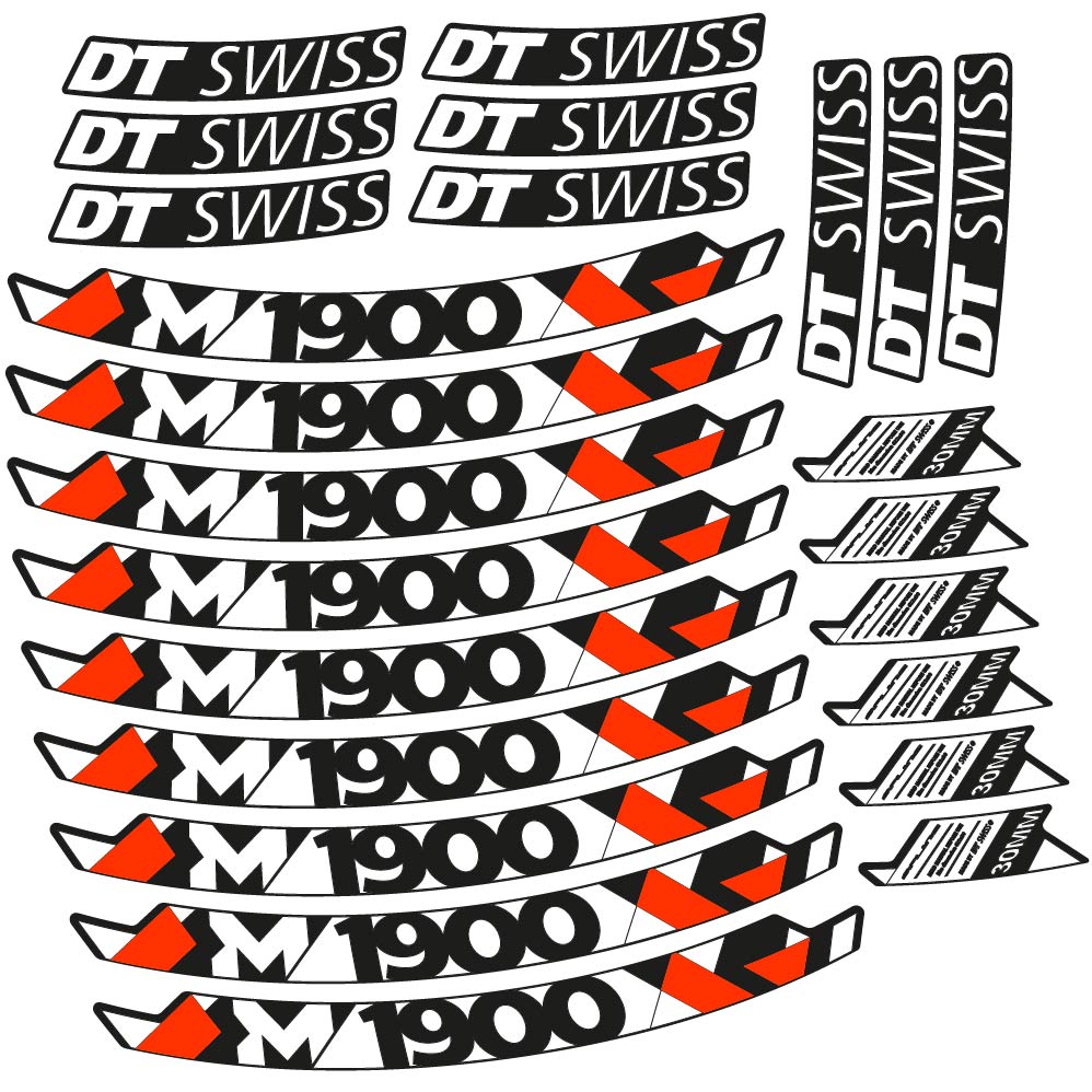 Decal DT Swiss M1900, MTB Wheel 29, bike sticker vinyl