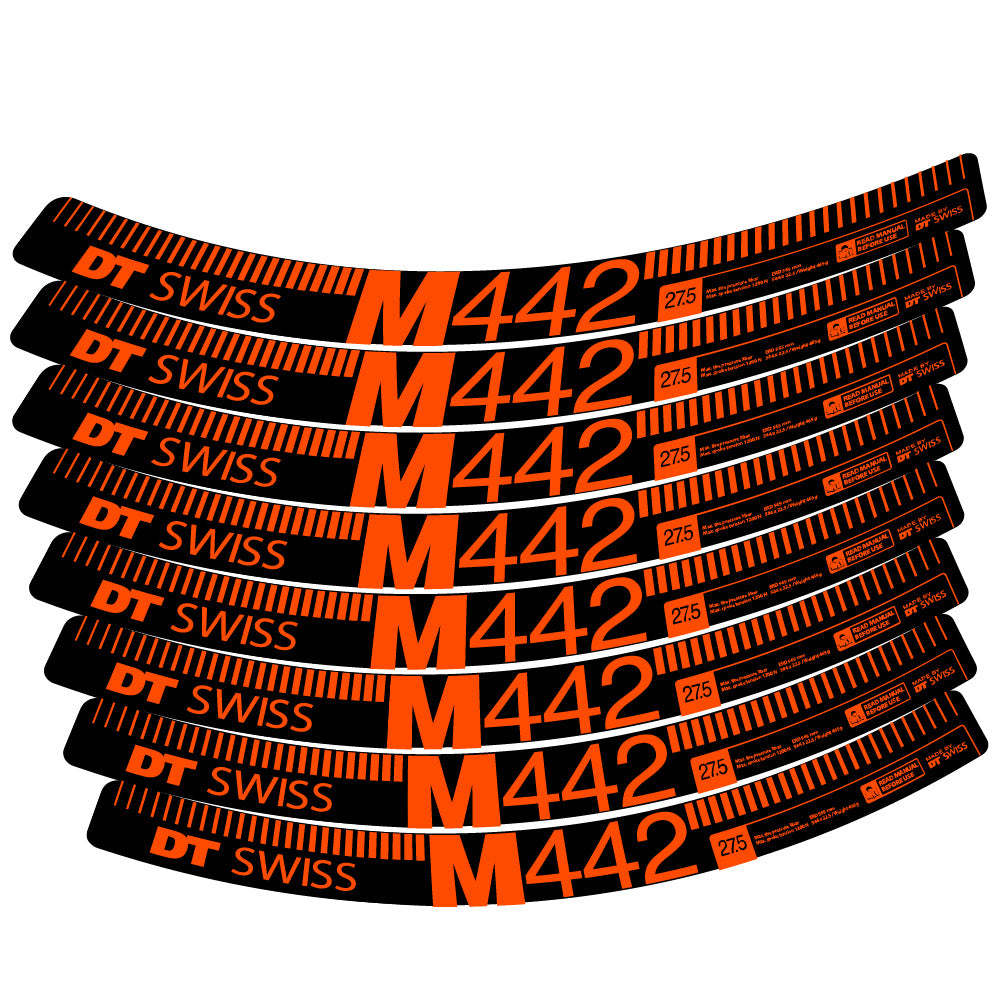 Aufkleber DT Swiss M442, MTB-Rad 29, Fahrradaufkleber Vinyl