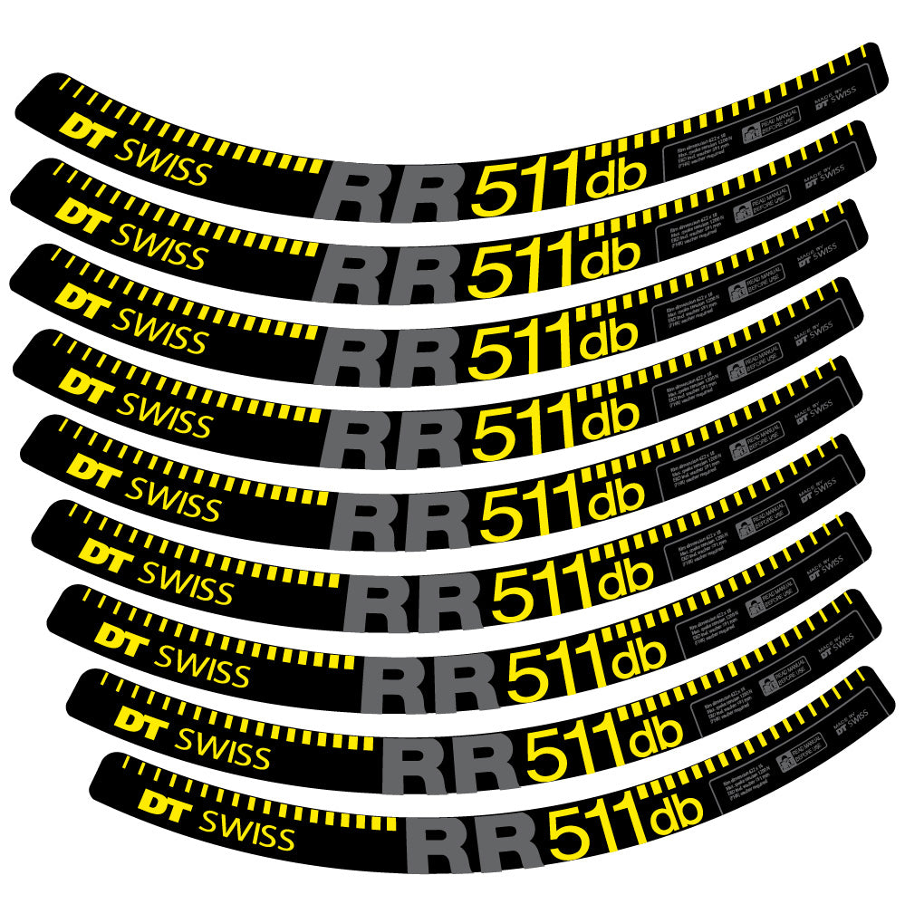 Aufkleber DT Swiss FR511 db, MTB-Rad 29, Fahrradaufkleber Vinyl