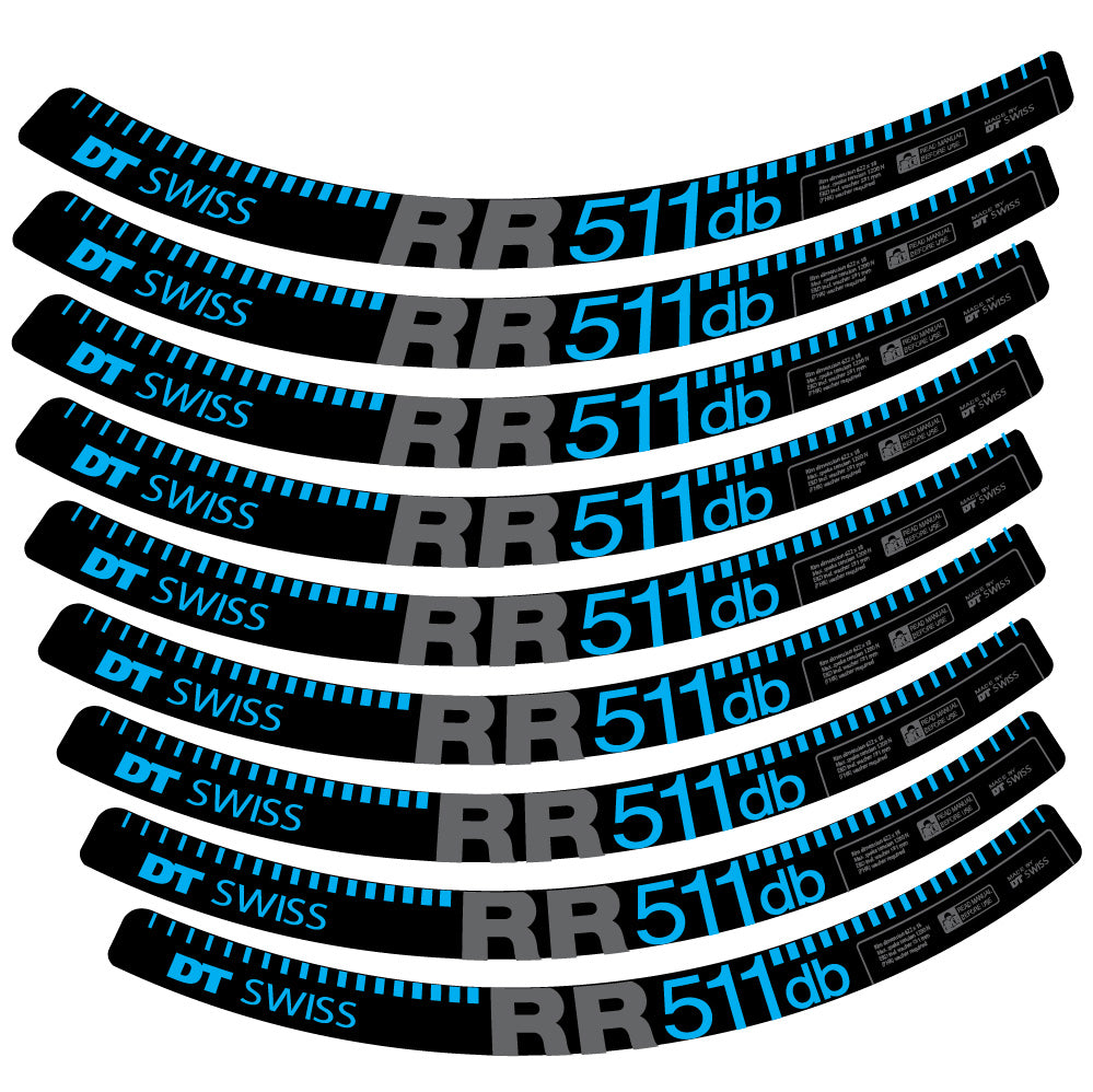 Aufkleber DT Swiss FR511 db, MTB-Rad 29, Fahrradaufkleber Vinyl