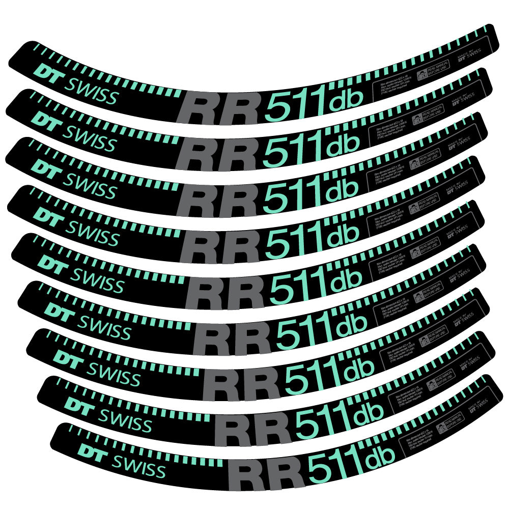 Aufkleber DT Swiss FR511 db, MTB-Rad 29, Fahrradaufkleber Vinyl