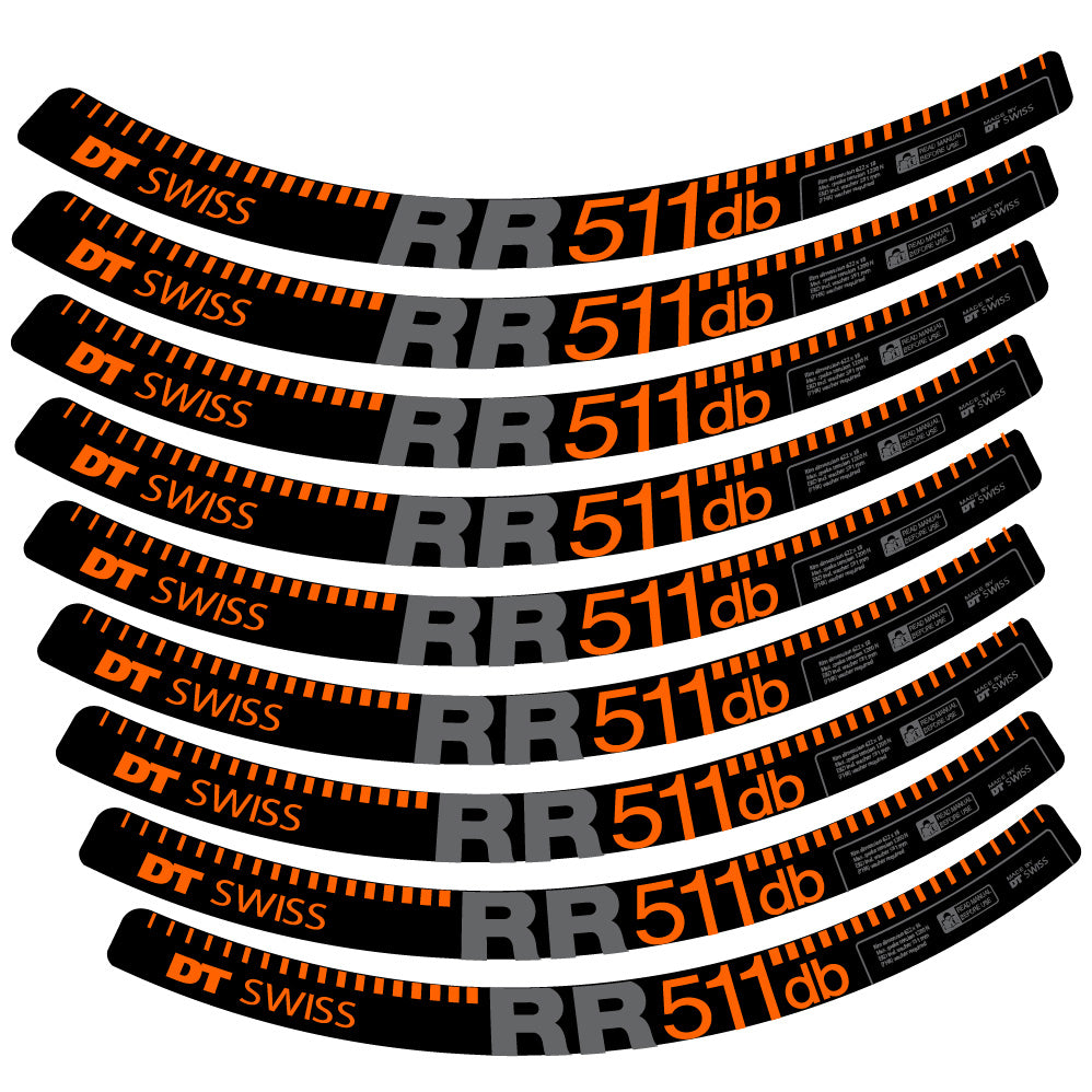 Aufkleber DT Swiss FR511 db, MTB-Rad 29, Fahrradaufkleber Vinyl