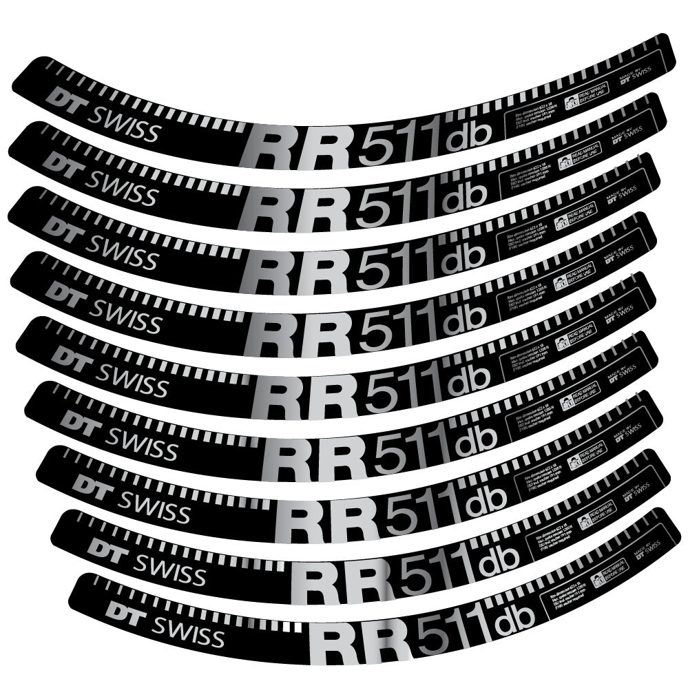 Aufkleber DT Swiss FR511 db, MTB-Rad 29, Fahrradaufkleber Vinyl