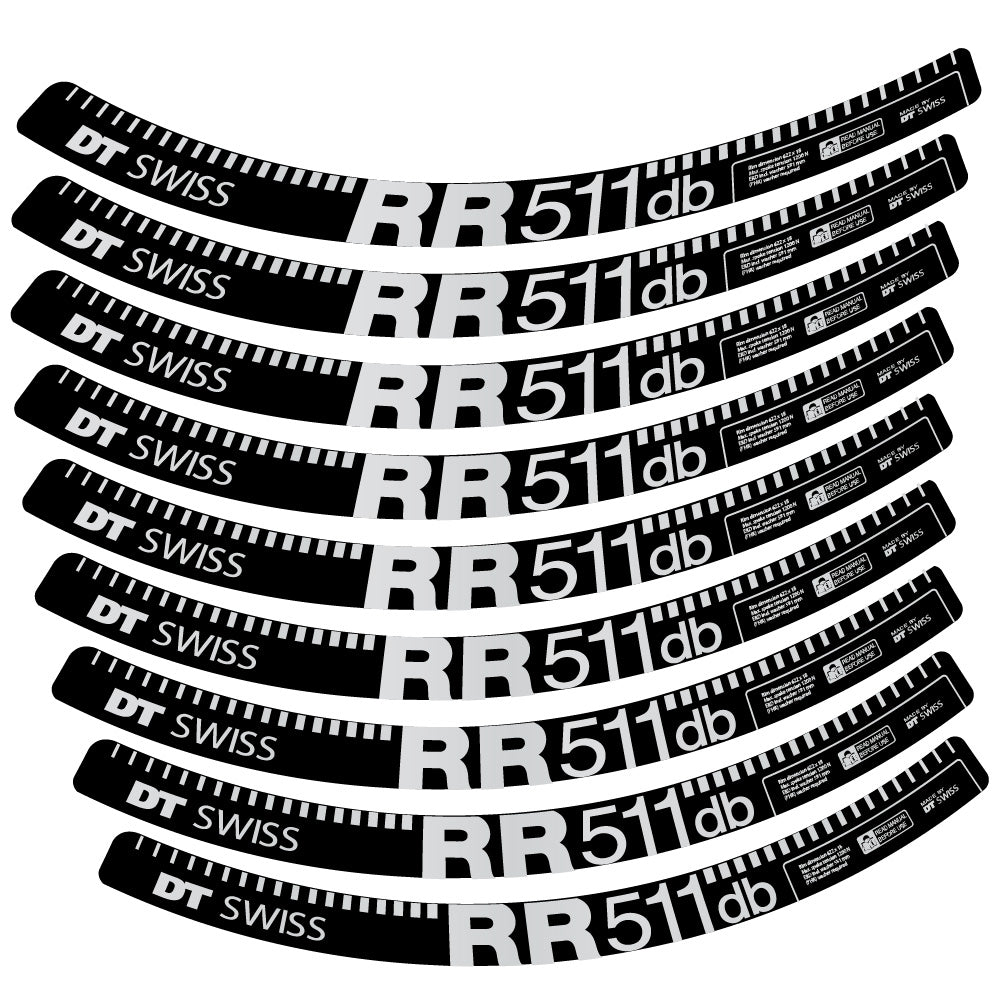 Aufkleber DT Swiss FR511 db, MTB-Rad 29, Fahrradaufkleber Vinyl