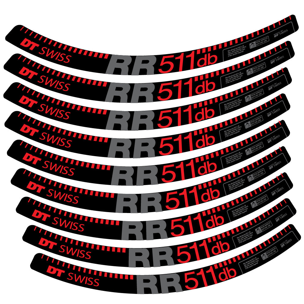 Aufkleber DT Swiss FR511 db, MTB-Rad 29, Fahrradaufkleber Vinyl