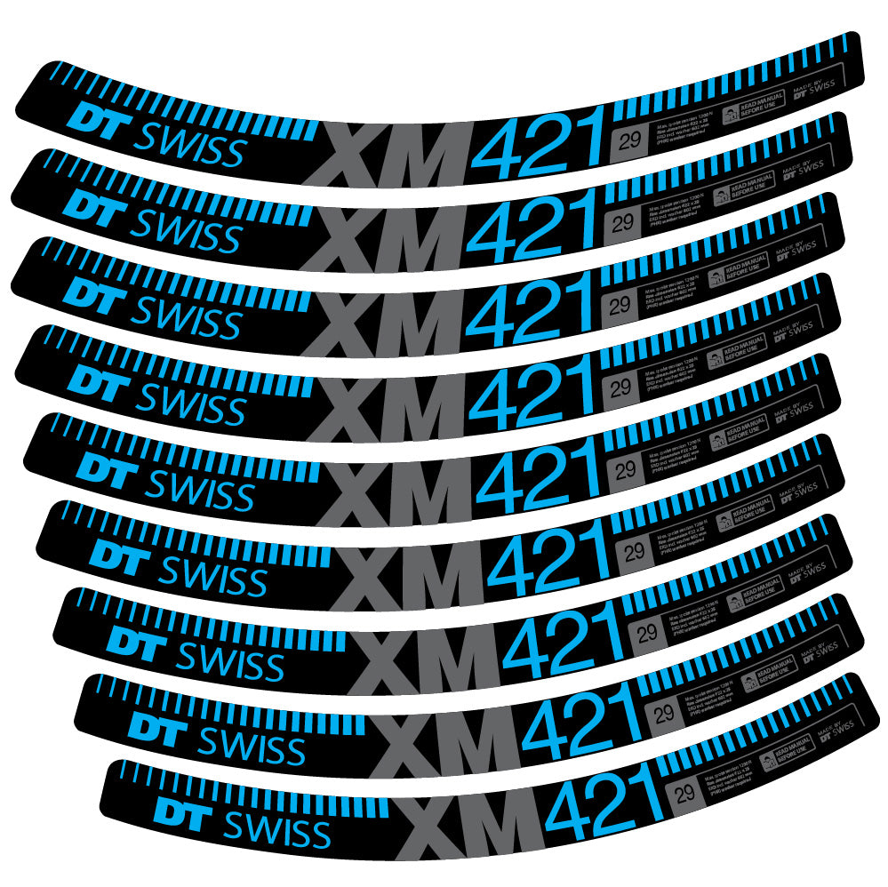 Aufkleber DT Swiss XM421, MTB-Rad 29, Fahrradaufkleber Vinyl