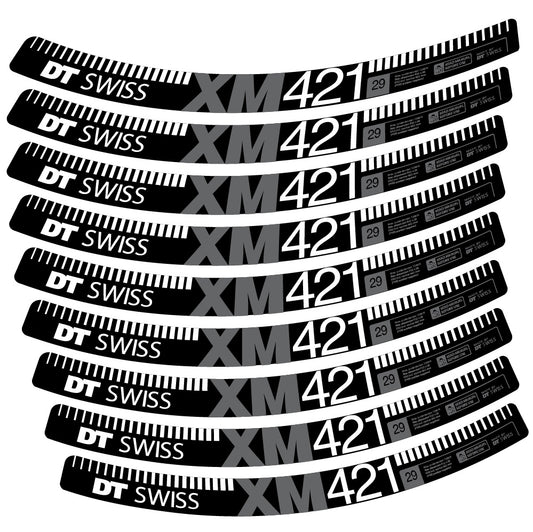 Aufkleber DT Swiss XM421, MTB-Rad 29, Fahrradaufkleber Vinyl