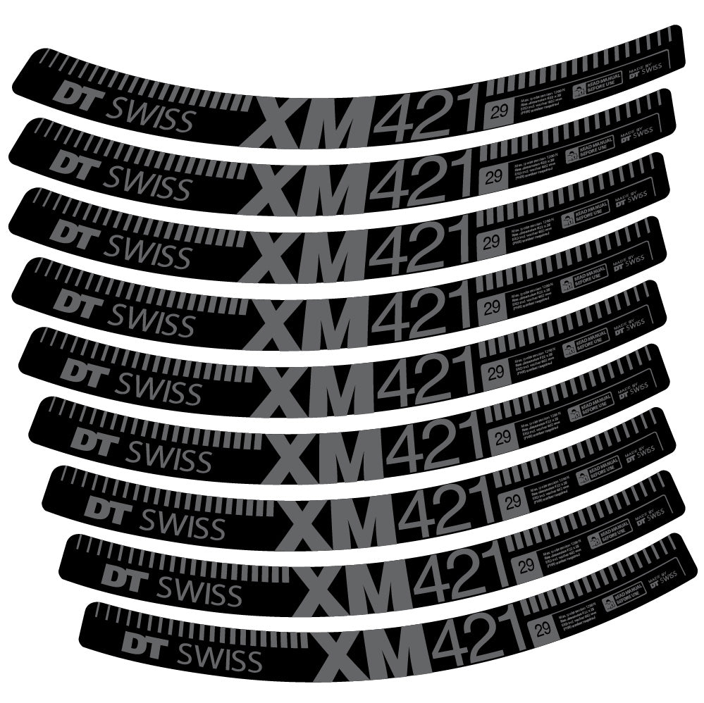 Aufkleber DT Swiss XM421, MTB-Rad 29, Fahrradaufkleber Vinyl